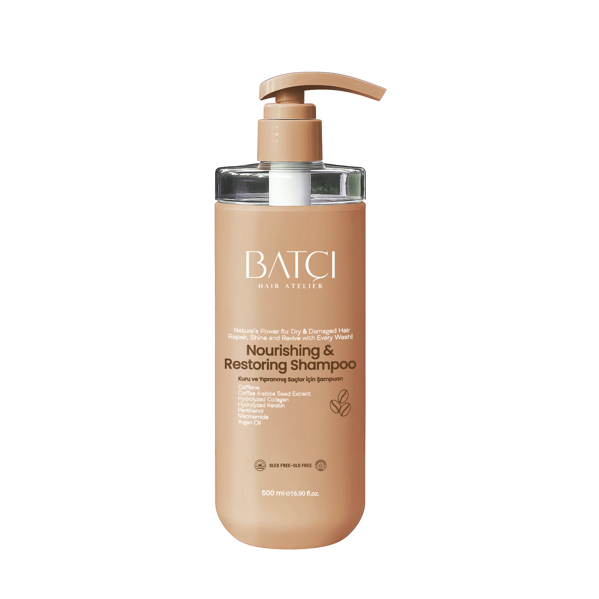 BATCI Nourishing & Restoring coffee shampoo 500 ml