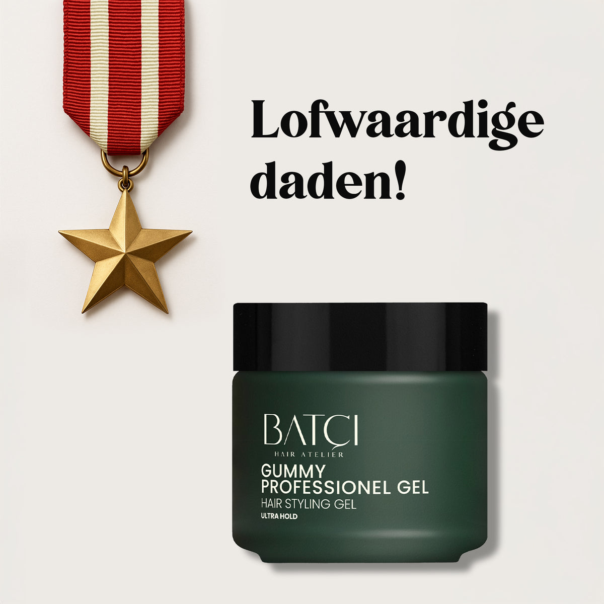 BATCI professional hair gel for a strong style