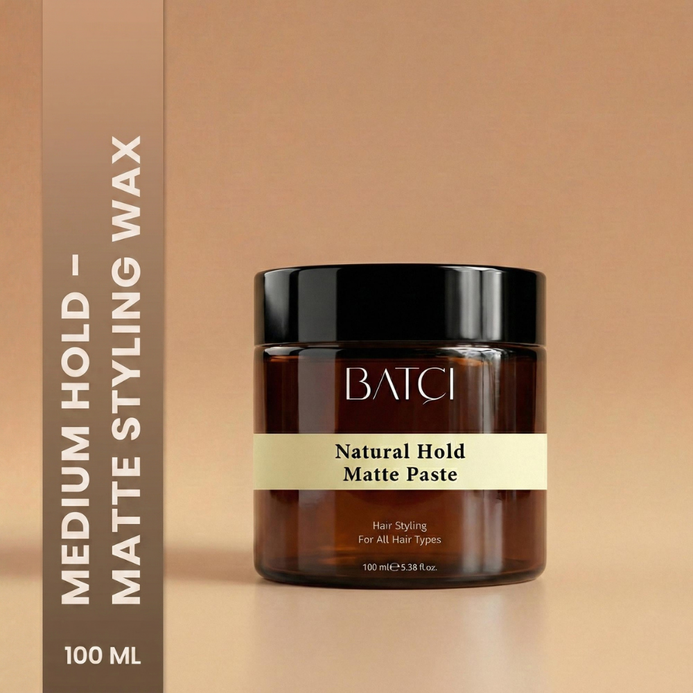 BATCI® Medium Hold Matte Hair Wax - Natural Look & Long Lasting 100 ML