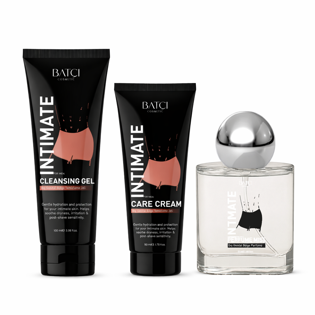 BATCI Men’s Intimate Care Set: cleansing gel, care cream and perfume mist