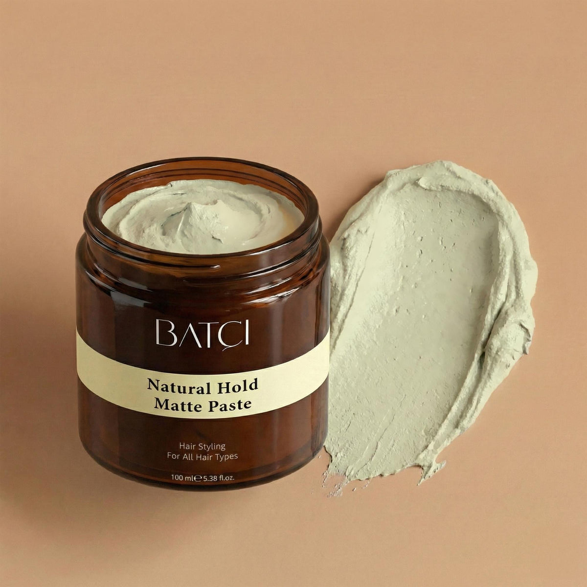 Texture of BATCI medium hold matte hair paste