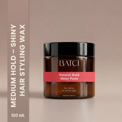 BATCI® Medium Hold Shiny Hair Wax - Natural Look & Long Lasting 100 ML