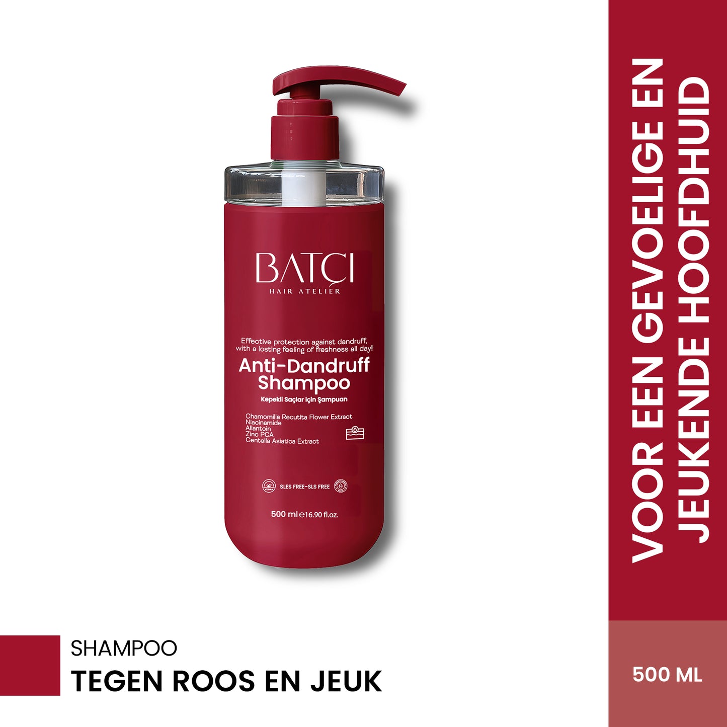 BATCI® Anti Dandruff Shampoo Nourishing Formula With B3 Vitamin 500 ML