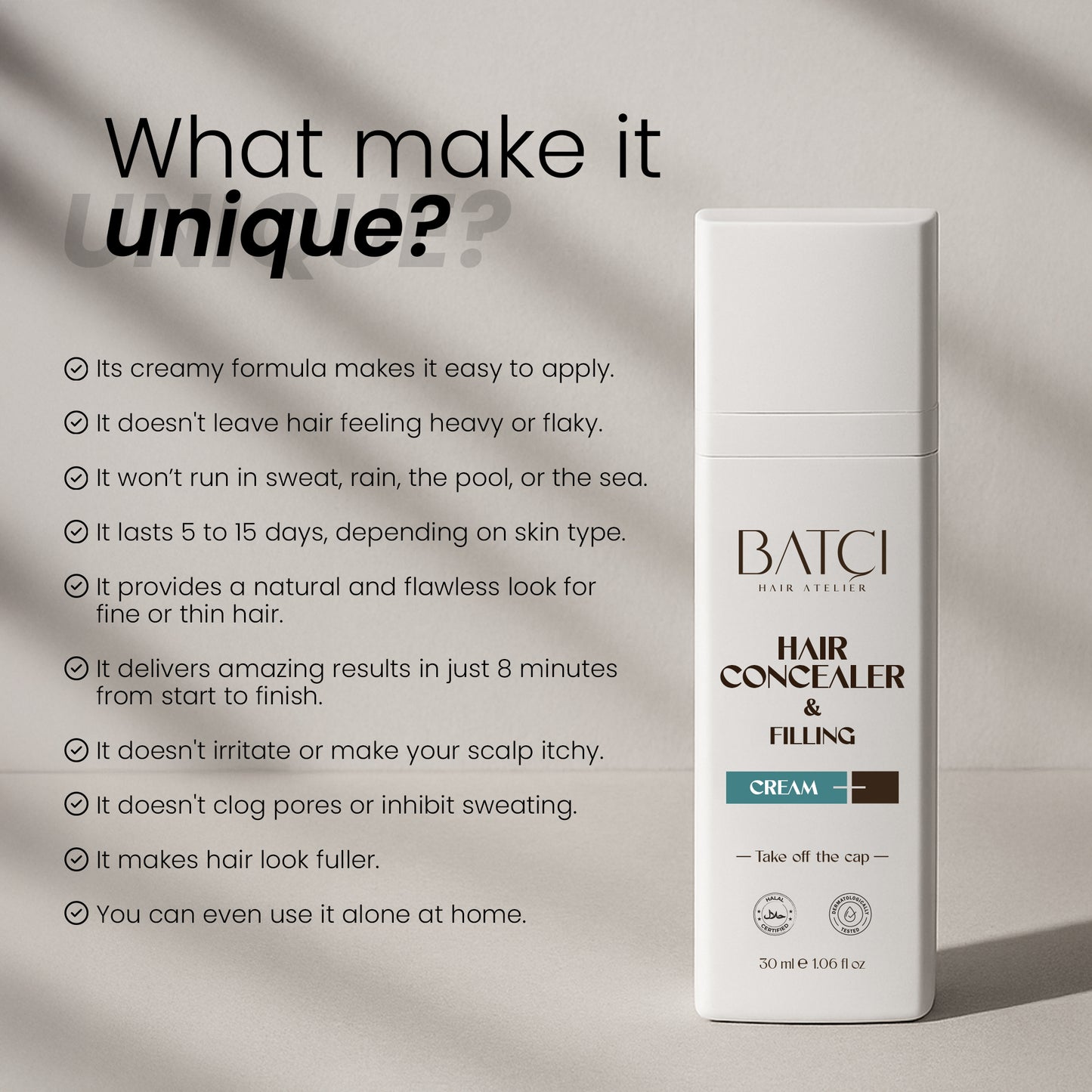 BATCI® Volumizing Hair Concealer Cream 30 ML
