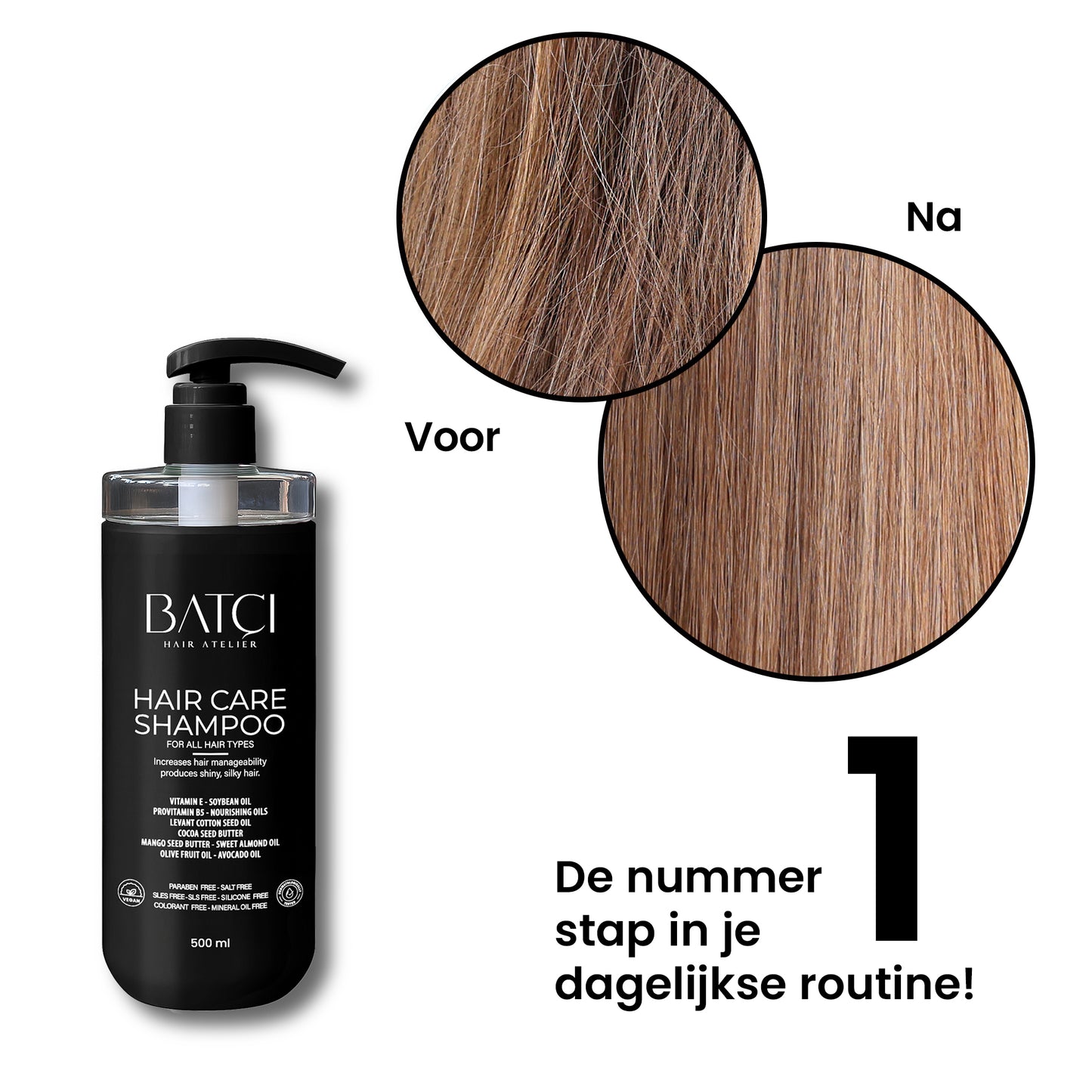 BATCI® Provitamin B5 Shampoo Sulfate Free Deeply Nourishing 500 ML