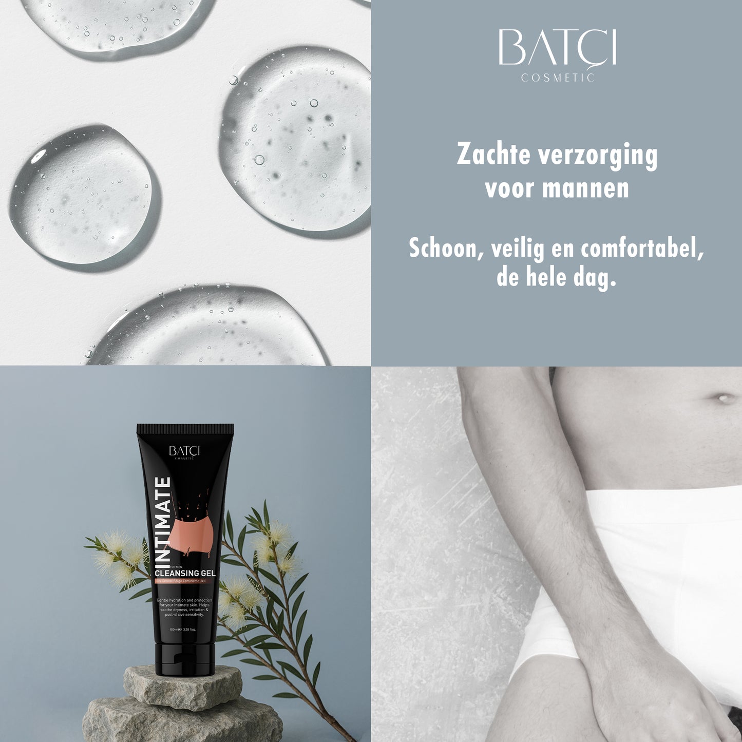 BATCI® Men’s Intimate Care Gel - Genital Cleansing, Whitening & Repair 100 ML
