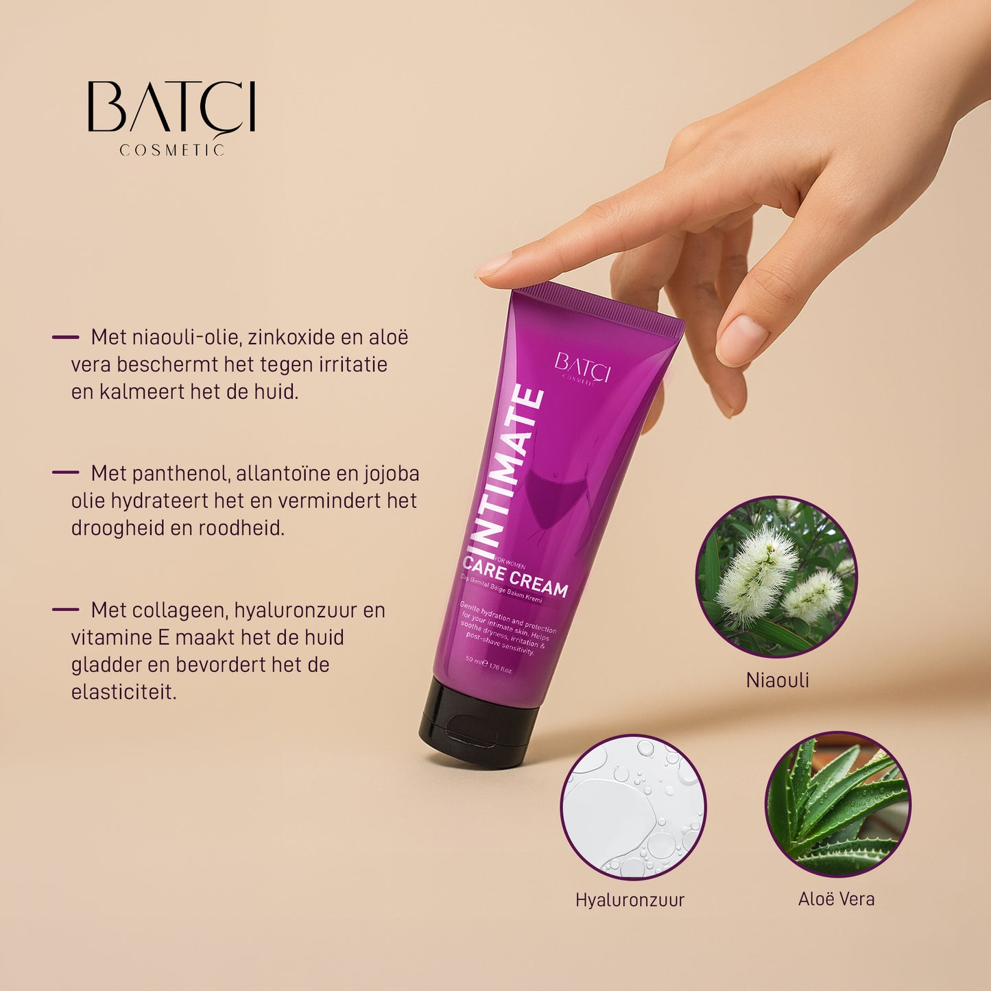 BATCI® Women’s Intimate Care Cream - Genital Protective & Tone Balancing 50 ML