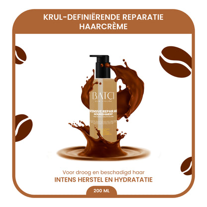 BATCI® Coffee Intensive Repair Hair Cream - Anti Frizz & Heat Protection 200 ML
