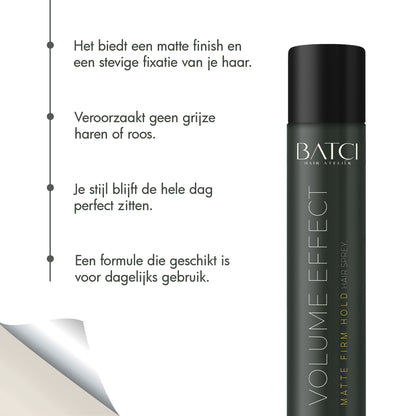 BATCI® Volume Effect Matte Strong Hold Hair Spray 400 ML