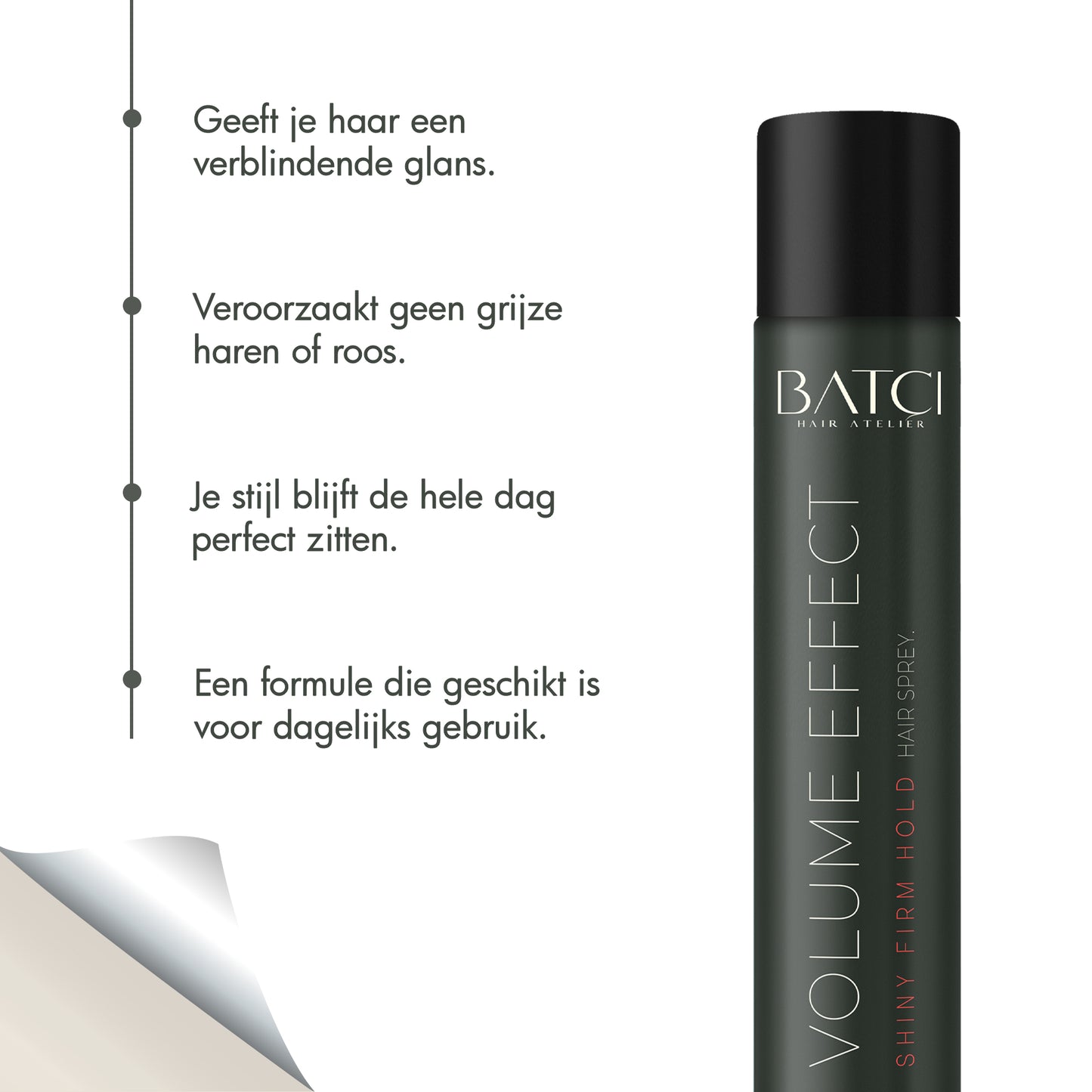 BATCI® Volume Effect Shiny Strong Hold Hair Spray 400 ML