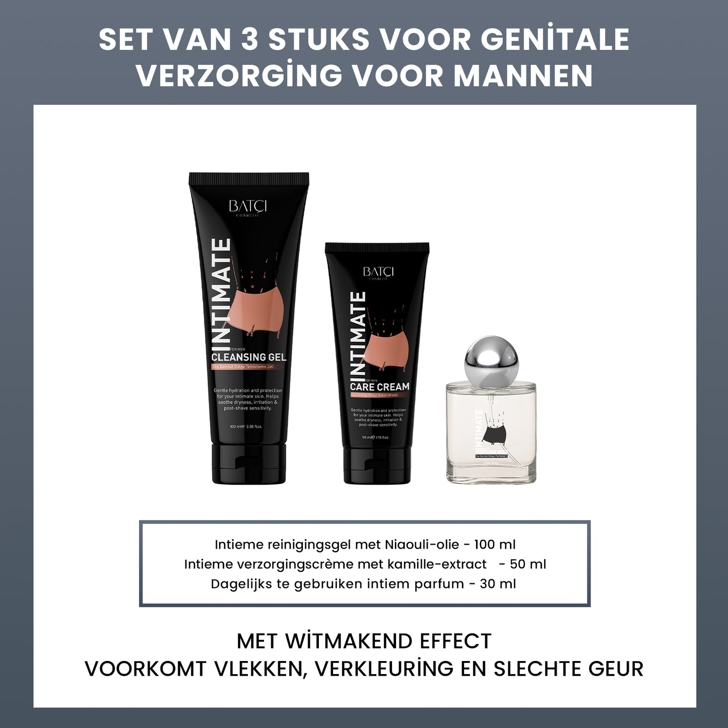 BATCI® Men’s Intimate Care Set - Genital Cleansing & Odor Control