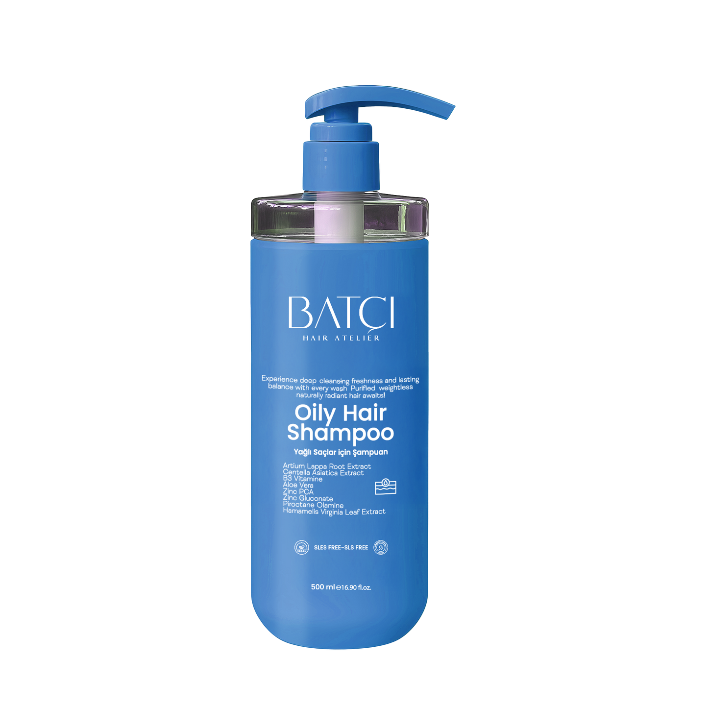 BATCI® Anti Oily Sebum Balancing Shampoo With Aloe Vera Extract 500 ML